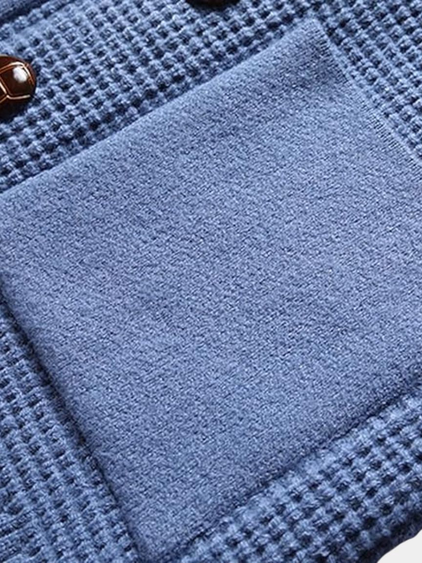 Sophisticated Winter Wool Cardigan - Cross & Crown