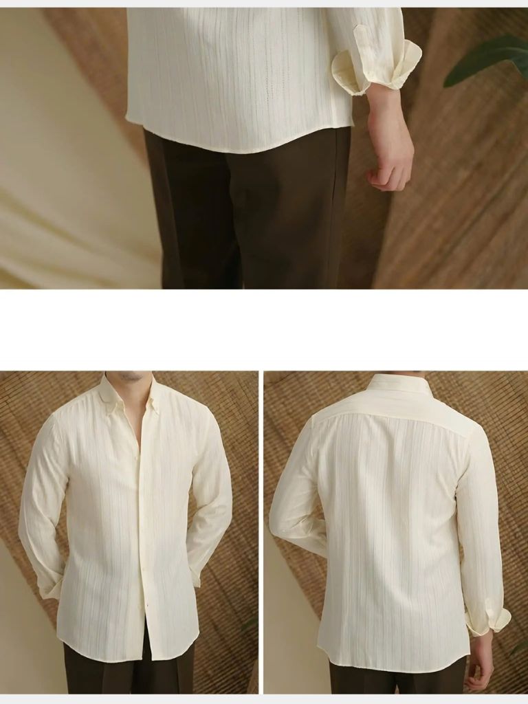 Striped Button Down Seersucker Shirt