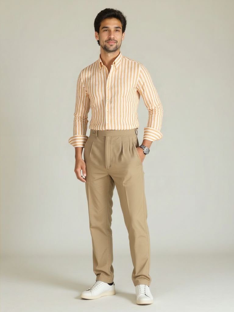 Striped Seersucker Shirt