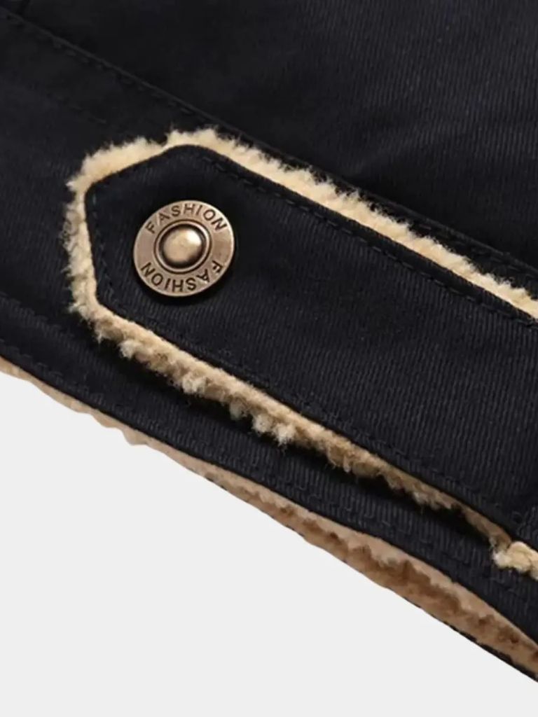 Vintage Fleece Bomber Jacket