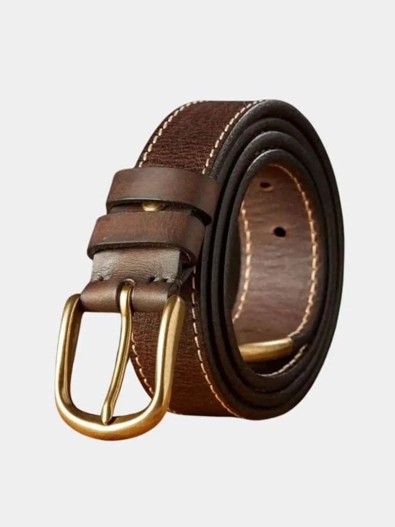Vintage Leather Thickened Belt