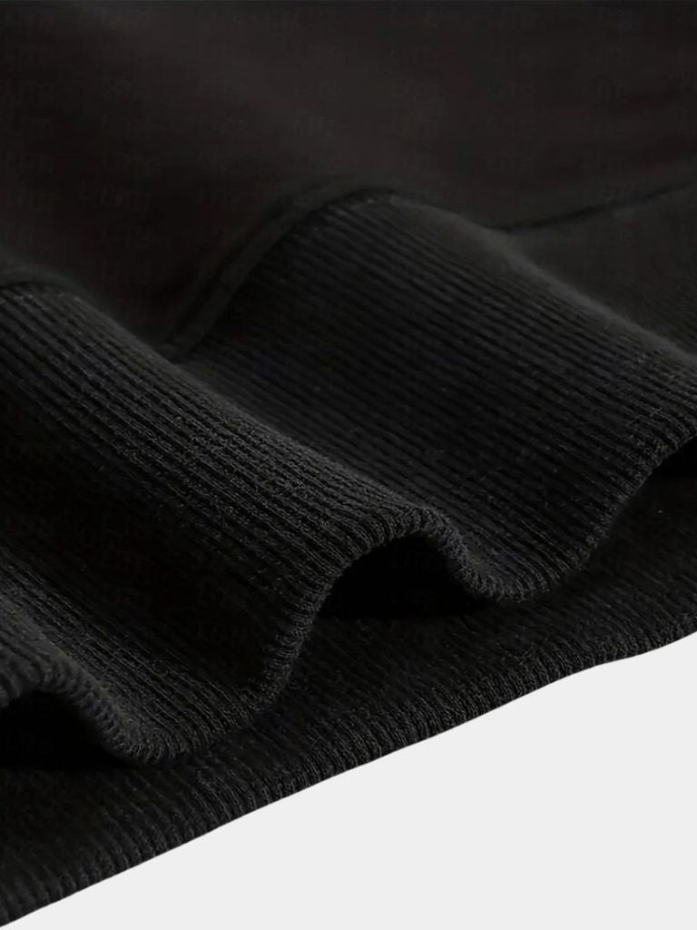 Zip Black Lapel Sports Sweatshirt - Cross & Crown