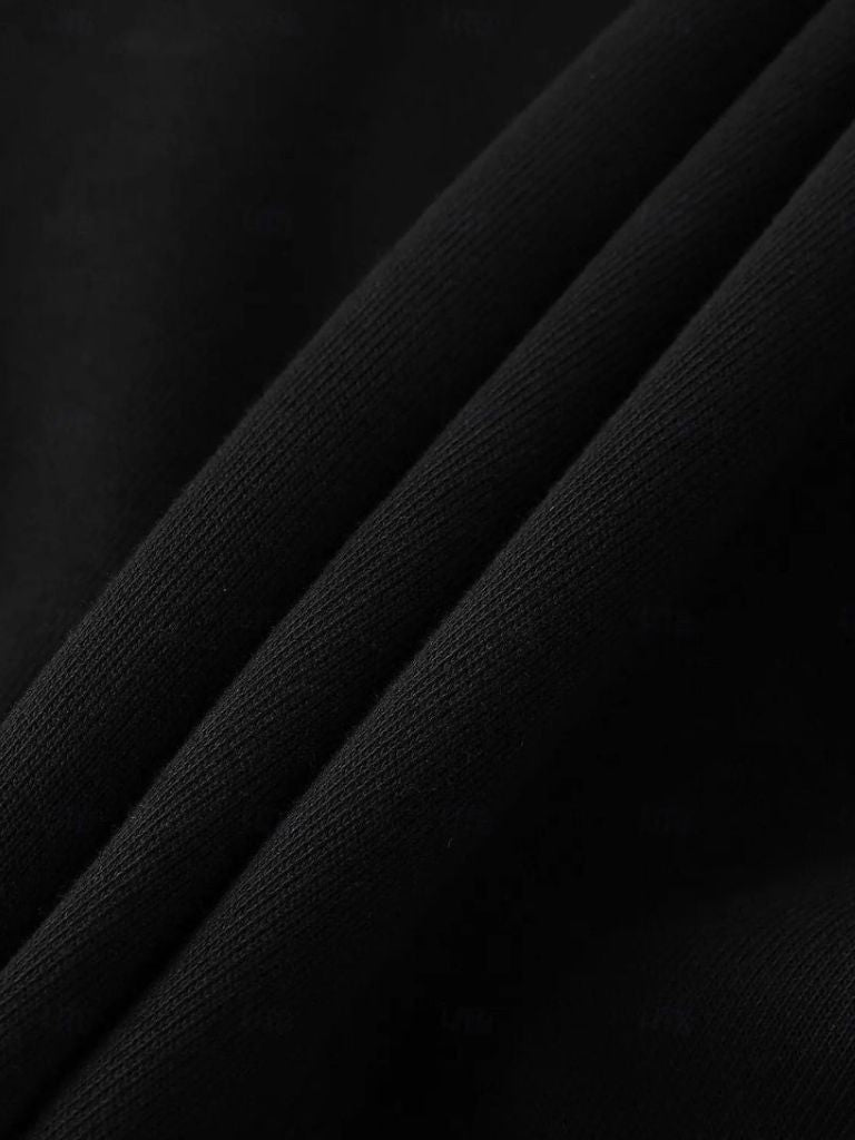 Zip Black Lapel Sports Sweatshirt - Cross & Crown